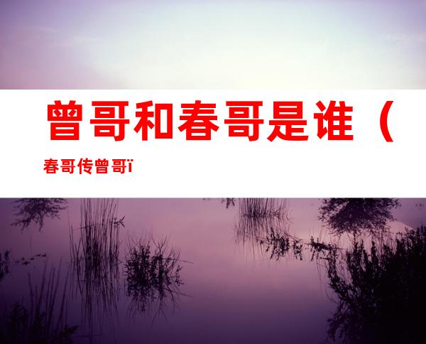 曾哥和春哥是谁(春哥传曾哥)