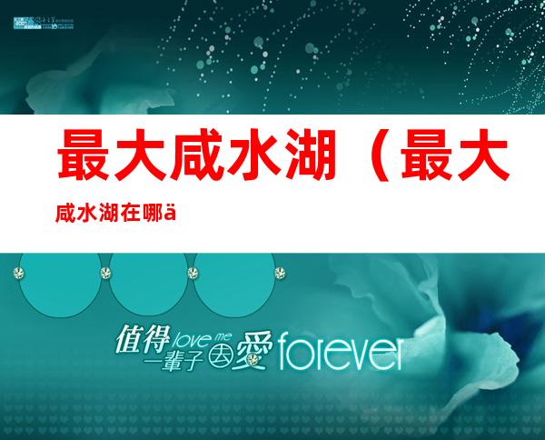 最大咸水湖（最大咸水湖在哪个省）