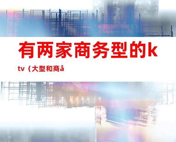 有两家商务型的ktv(大型和商务的区别)
