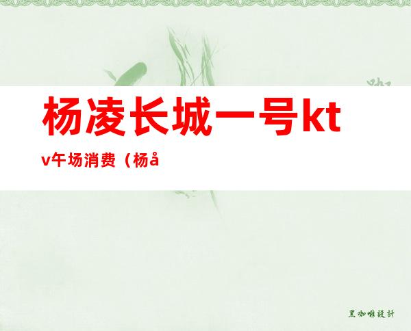 杨凌长城一号ktv午场消费(杨凌高档KTV)