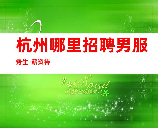 杭州哪里招聘男服务生-薪资待遇这一块好像让你满意