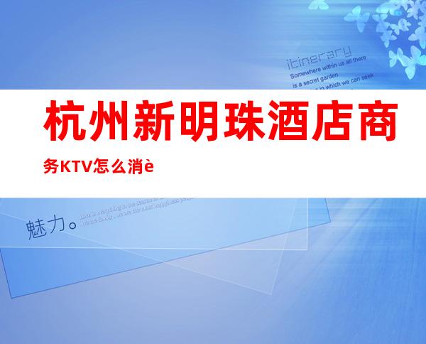 杭州新明珠酒店商务KTV怎么消费-好玩不贵新明珠酒店KTV。