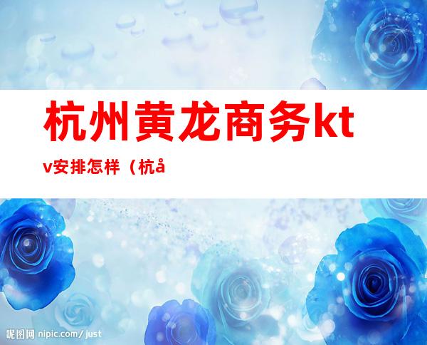 杭州黄龙商务ktv安排怎样（杭州黄龙商务ktv安排怎样样）