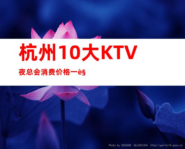 杭州10大KTV夜总会消费价格一览表 ! 你想去的必备攻略