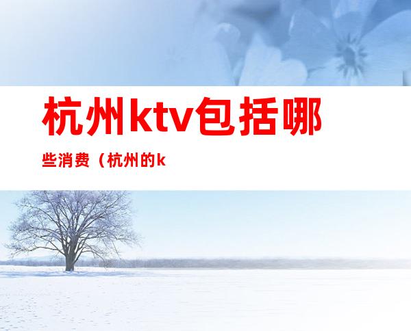 杭州ktv包括哪些消费(杭州的ktv有哪些)