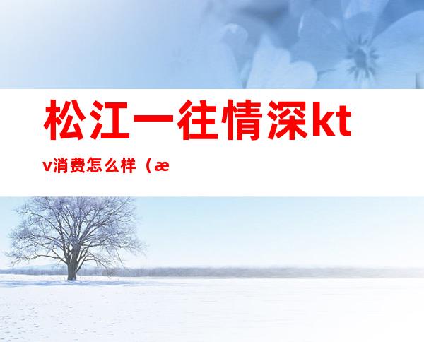 松江一往情深ktv消费怎么样（松江一往情深歌厅价位中包房）