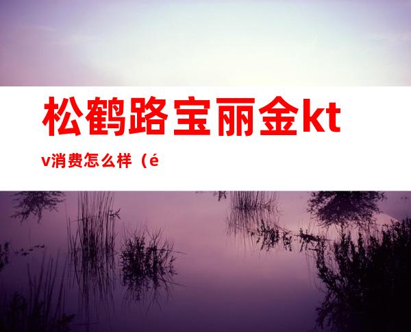 松鹤路宝丽金ktv消费怎么样(金平宝丽金KTV消费)