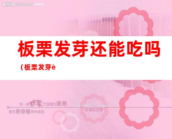 板栗发芽还能吃吗(板栗发芽还能吃吗图片)