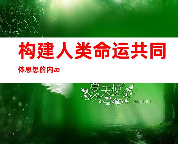 构建人类命运共同体思想的内涵(构建人类命运共同体思想内涵丰富)