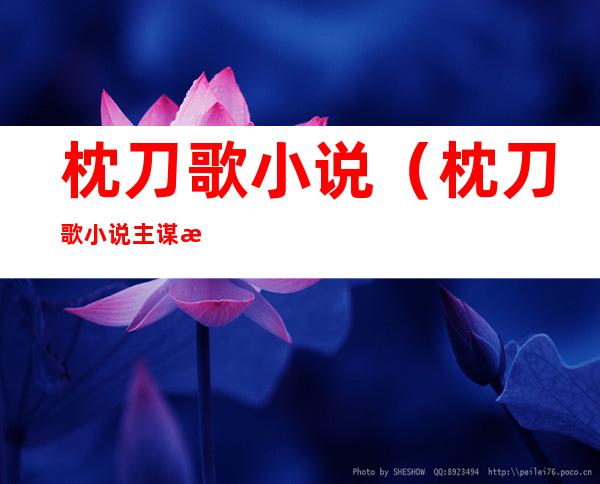 枕刀歌小说(枕刀歌小说主谋是谁)