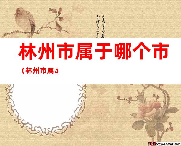 林州市属于哪个市(林州市属于哪个市和哪里挨得近)