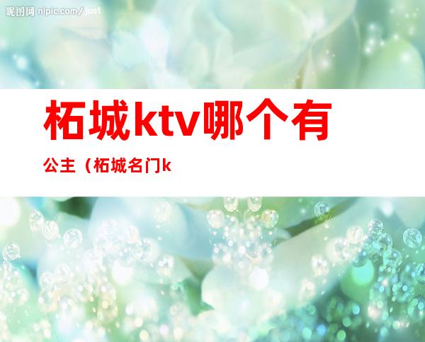 柘城ktv哪个有公主(柘城名门ktv)