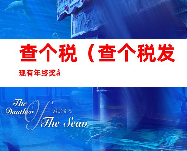 查个税(查个税发现有年终奖却没有)