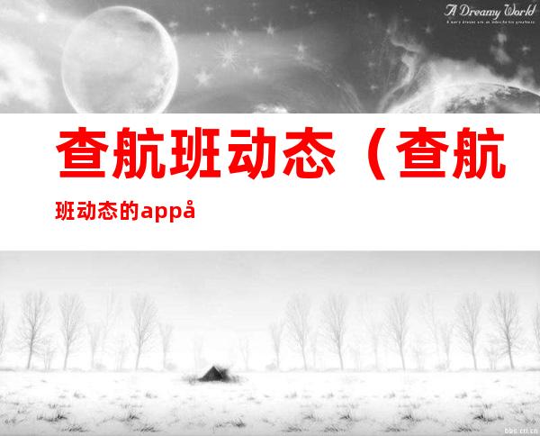 查航班动态(查航班动态的app哪个比较好)