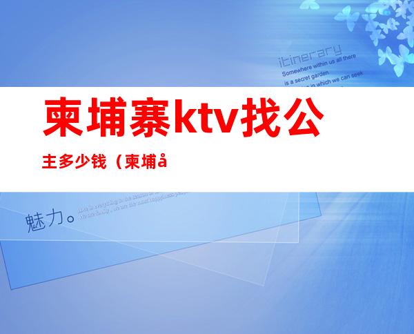 柬埔寨ktv找公主多少钱（柬埔寨ktv服务员多少钱一个月）