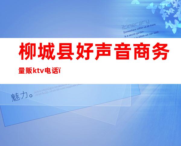 柳城县好声音商务量贩ktv电话（柳市最好的ktv）