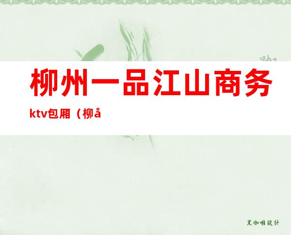 柳州一品江山商务ktv包厢(柳州一品阁KTV)