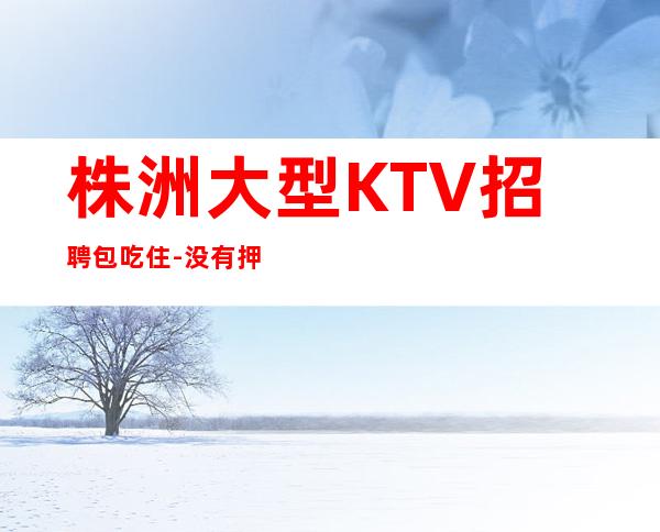 株洲大型KTV招聘包吃住-没有押金杂费
