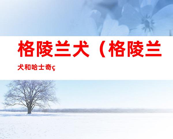 格陵兰犬(格陵兰犬和哈士奇的区别)
