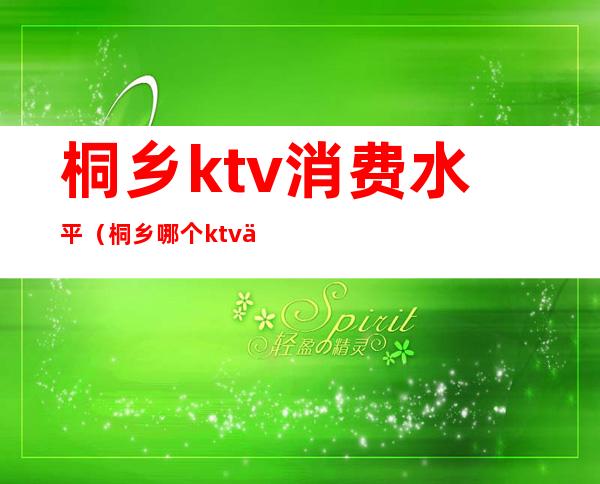 桐乡ktv消费水平(桐乡哪个ktv会所档次高)