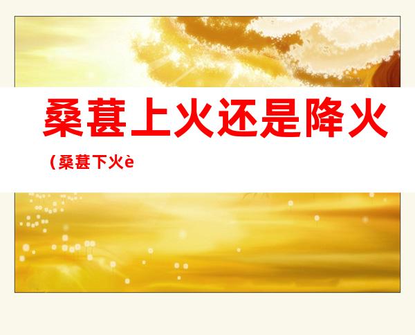 桑葚上火还是降火(桑葚下火还是上火)