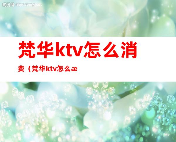梵华ktv怎么消费(梵华ktv怎么消费划算)