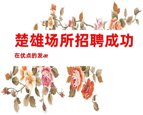 楚雄场所招聘成功在优点的发挥失败是缺点的累积