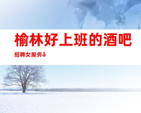 榆林好上班的酒吧招聘女服务员，1O现结/新人都可以加入