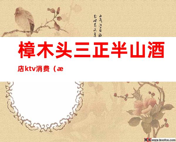 樟木头三正半山酒店ktv消费(樟木头三正半山酒店前台电话)