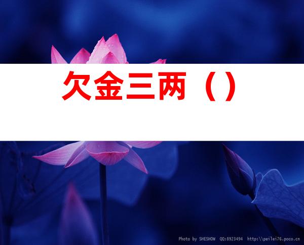 欠金三两()