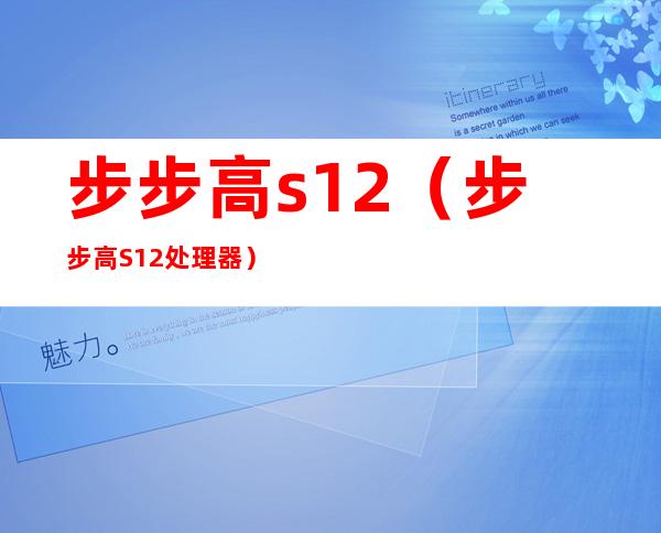 步步高s12(步步高S12处理器)