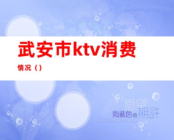 武安市ktv消费情况()