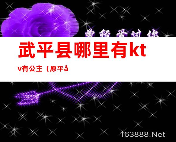 武平县哪里有ktv有公主(原平哪个ktv有公主啊)