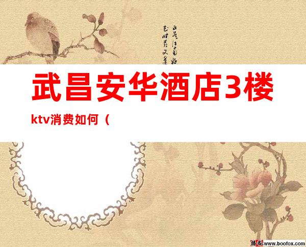 武昌安华酒店3楼ktv消费如何(武汉安华酒店ktv好玩吗)
