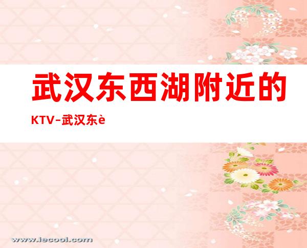 武汉东西湖附近的KTV – 武汉东西湖商务KTV