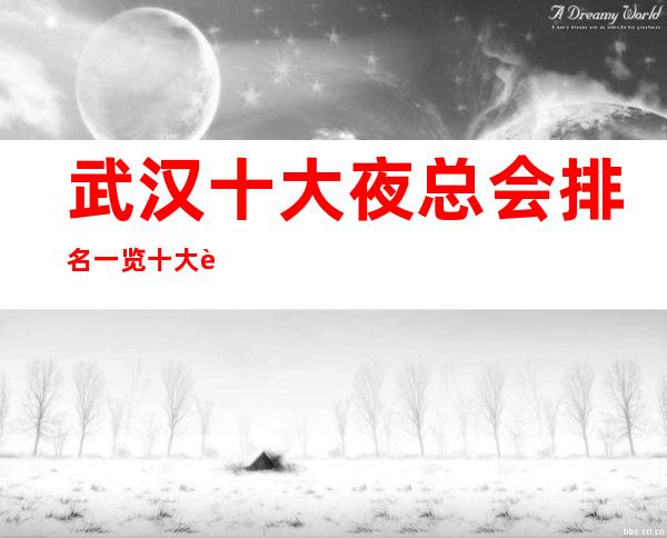 武汉十大夜总会排名一览十大豪华ktv消费预定档次