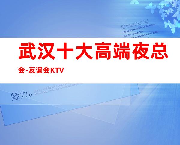 武汉十大高端夜总会-友谊会KTV排名第  一