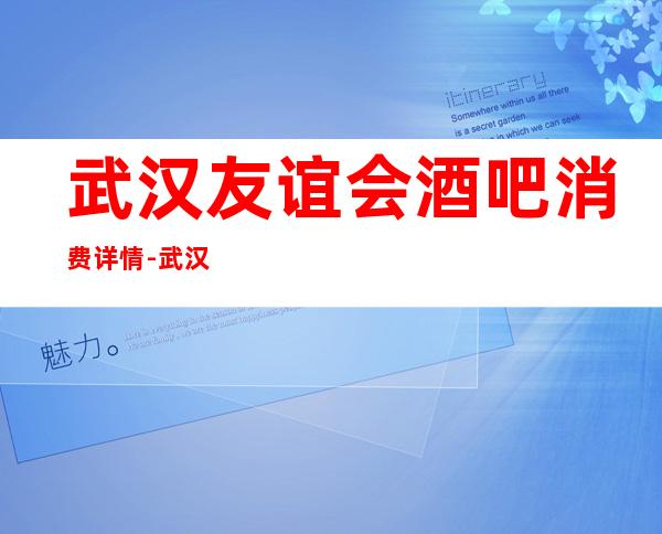 武汉友谊会酒吧消费详情-武汉友谊会酒吧详细攻略