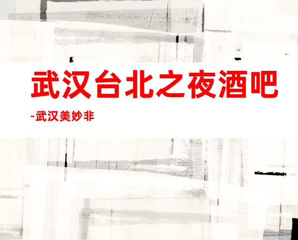 武汉台北之夜酒吧-武汉美妙非凡的酒吧
