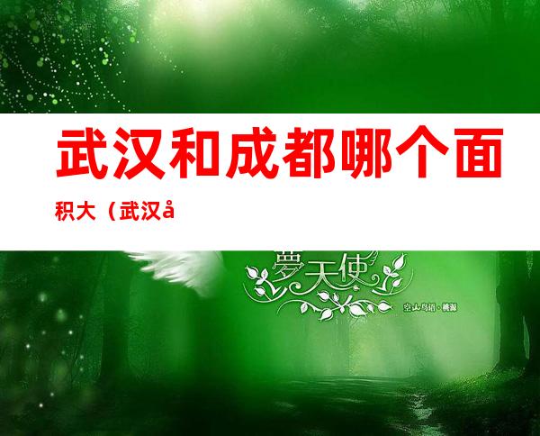 武汉和成都哪个面积大(武汉和成都哪个面积大一点)