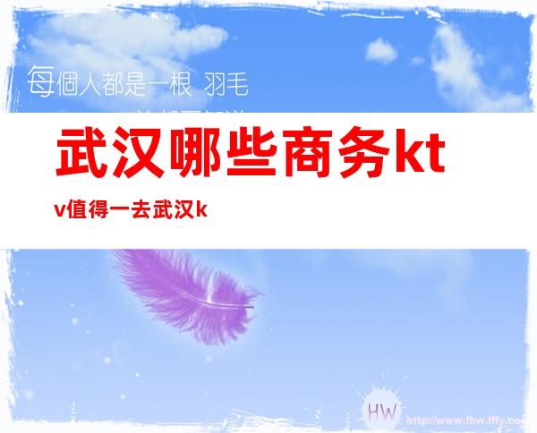武汉哪些商务ktv值得一去 武汉ktv档次非常高