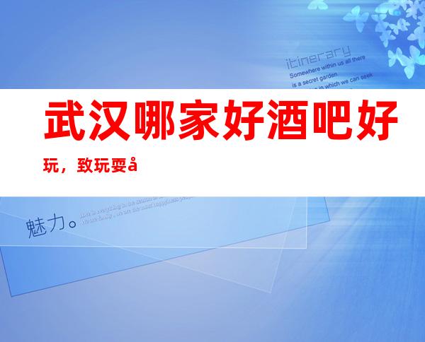 武汉哪家好酒吧好玩，致玩耍就认准这几家