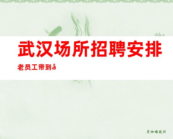 武汉场所招聘安排老员工带到包间,有人负责