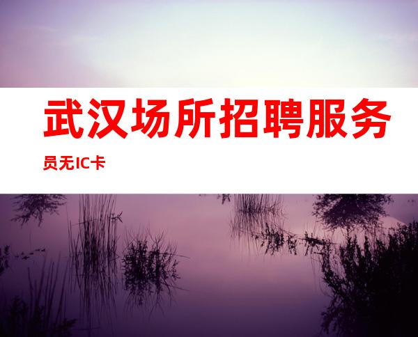 武汉场所招聘服务员 无IC卡