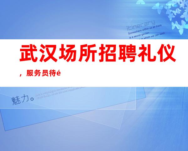 武汉场所招聘礼仪,服务员待遇好,工作轻松