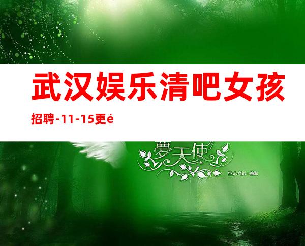 武汉娱乐清吧女孩招聘-11-15更高场