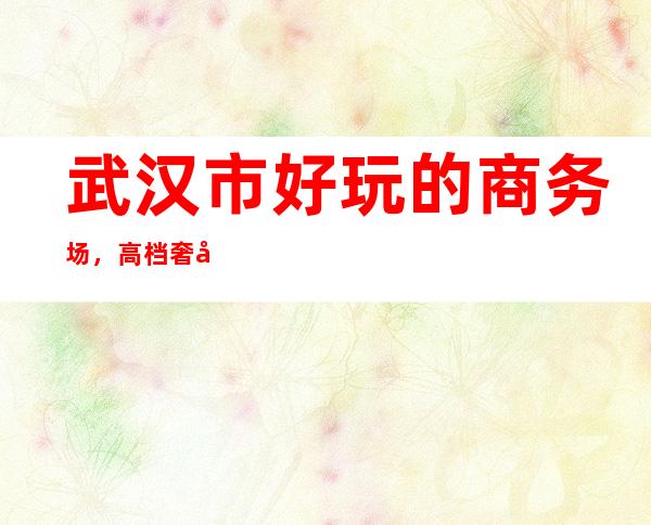 武汉市好玩的商务场,高档奢华KTV包厢预订 – 武汉武昌水果湖商务KTV