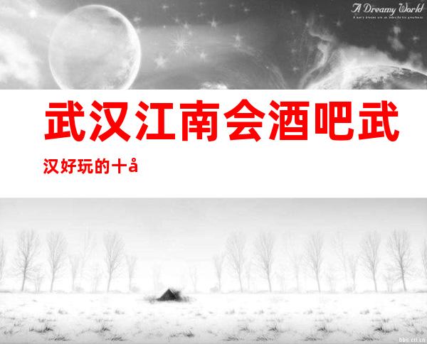 武汉江南会酒吧武汉好玩的十大酒吧