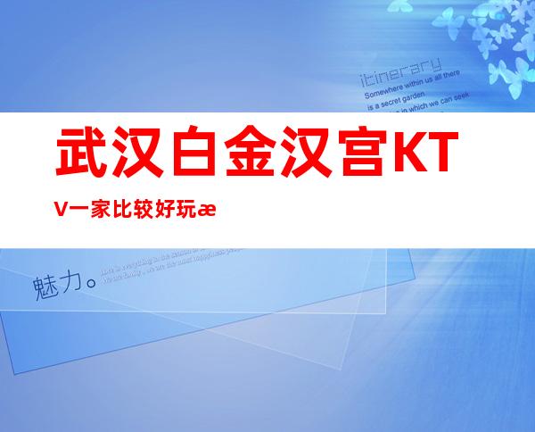 武汉白金汉宫KTV一家比较好玩消费价格实惠的夜总会