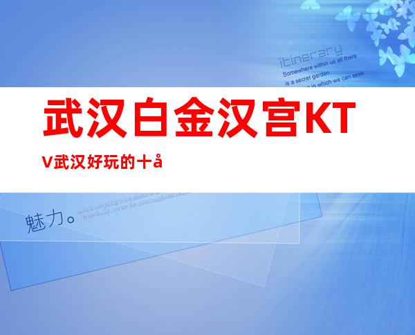 武汉白金汉宫KTV武汉好玩的十大夜总会